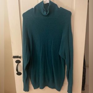 Wilfred Teal Turtleneck Sweater